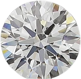 0.5 Carat D VVS2 Round Natural Diamond