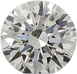 0.53 Carat H VVS1 Round Natural Diamond