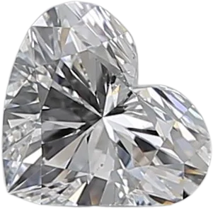 0.54 Carat D SI1 Heart Natural Diamond