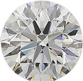 0.56 Carat F VVS2 Round Natural Diamond