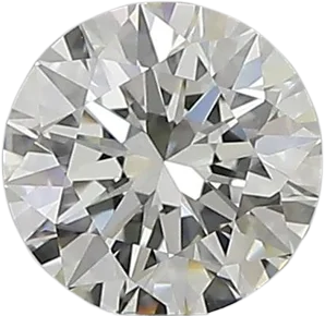 0.56 Carat I VVS2 Round Natural Diamond