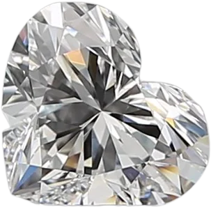 0.57 Carat D VVS2 Heart Natural Diamond