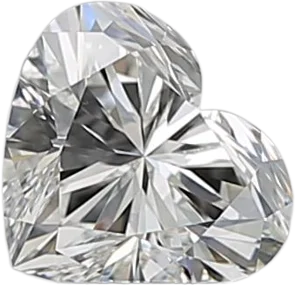 0.57 Carat H VVS1 Heart Natural Diamond