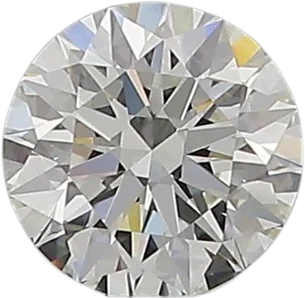 0.57 Carat H VVS2 Round Natural Diamond