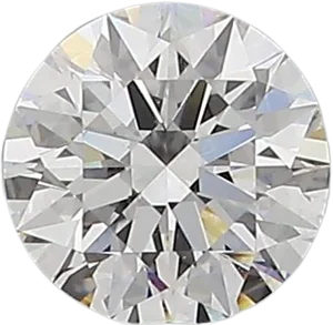 0.59 Carat D VS2 Round Natural Diamond