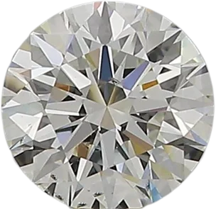 0.66 Carat H SI1 Round Natural Diamond