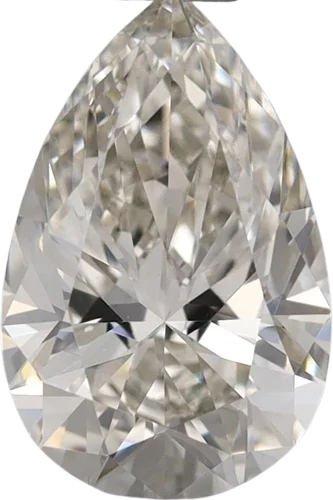 0.74 Carat H VVS2 Pear Lab Diamond