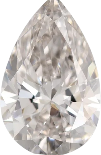 0.76 Carat H VVS2 Pear Lab Diamond