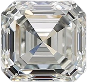 0.91 Carat J VVS1 Asscher Natural Diamond