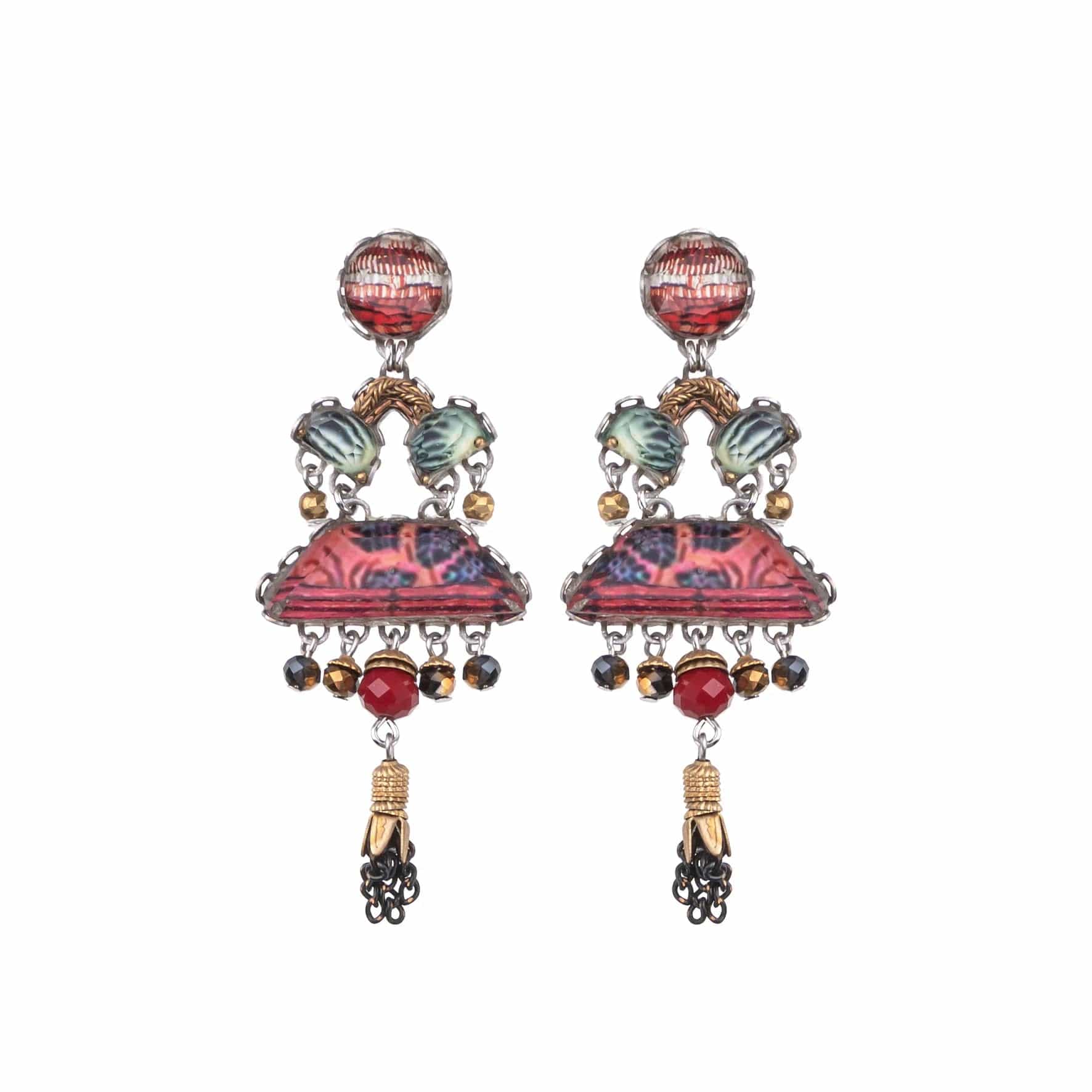 Oriental Hues Felicity Earrings