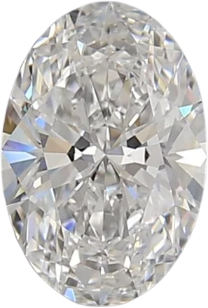 1 Carat D VVS2 Oval Lab Diamond