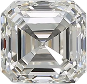 1.01 Carat J VVS1 Asscher Natural Diamond