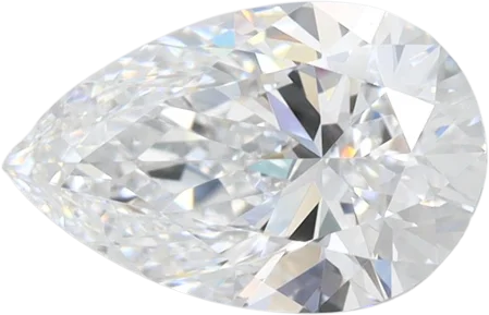 1.52 Carat D VVS2 Pear Lab Diamond