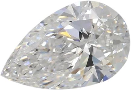 1.53 Carat E VVS2 Pear Lab Diamond