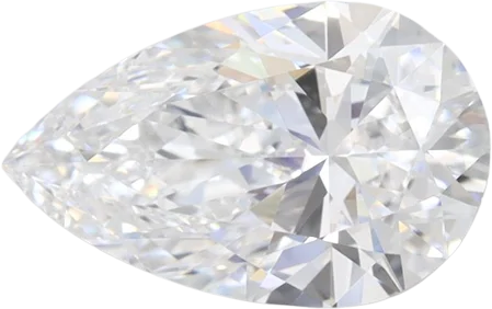 1.58 Carat D VVS2 Pear Lab Diamond