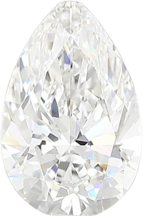 1.63 Carat E vs1 Pear Lab Diamond