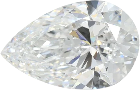 2.03 Carat D VVS2 Pear Lab Diamond