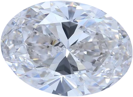 2.56 Carat H SI1 Oval Lab Diamond