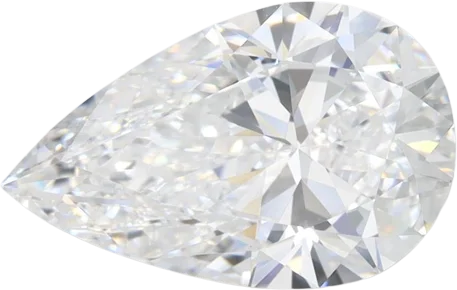 2.62 Carat D VVS1 Pear Lab Diamond