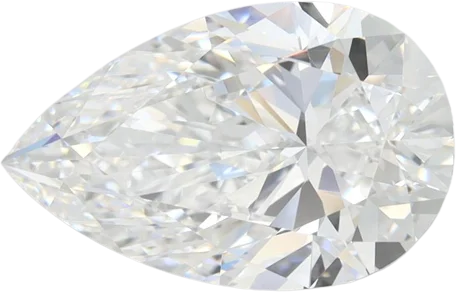 2.81 Carat D VVS1 Pear Lab Diamond