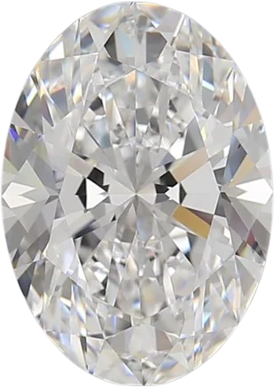 3.01 Carat D VVS2 Oval Lab Diamond