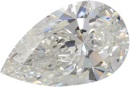 3.08 Carat G VVS2 Pear Lab Diamond