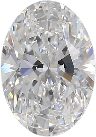 3.16 Carat D VVS1 Oval Lab Diamond