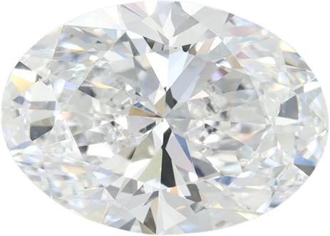 3.43 Carat D VVS2 Oval Lab Diamond