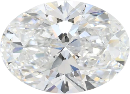 3.46 Carat E VVS1 Oval Lab Diamond