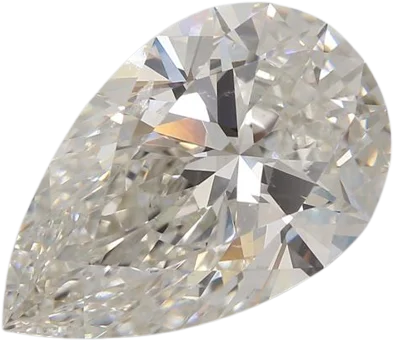 3.48 Carat H VS2 Pear Lab Diamond