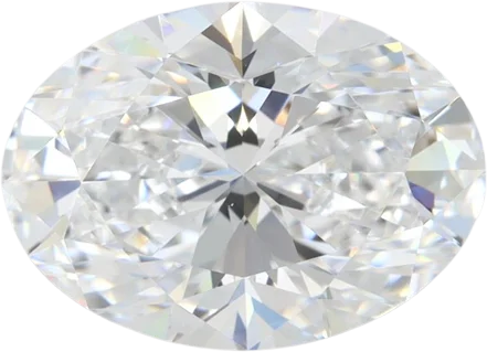 3.51 Carat D VVS1 Oval Lab Diamond