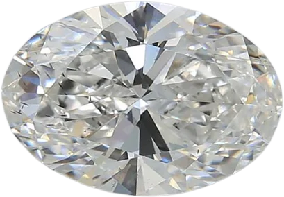 3.52 Carat F SI1 Oval Lab Diamond