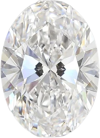 4.02 Carat E vs1 Oval Lab Diamond