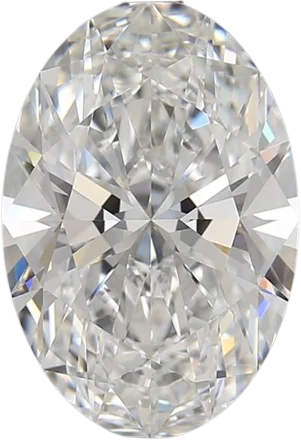 4.59 Carat E VVS2 Oval Lab Diamond