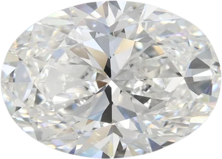 5.09 Carat F VVS2 Oval Lab Diamond