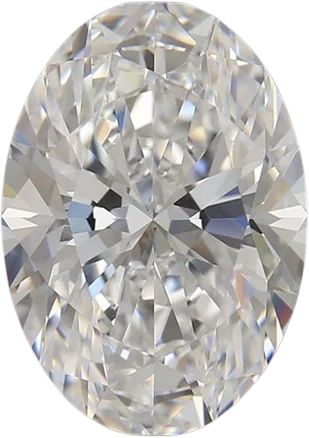 5.17 Carat E VVS2 Oval Lab Diamond