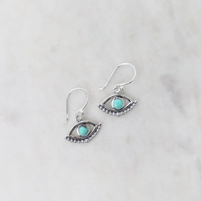 Evil Eye with Turquoise Earrings