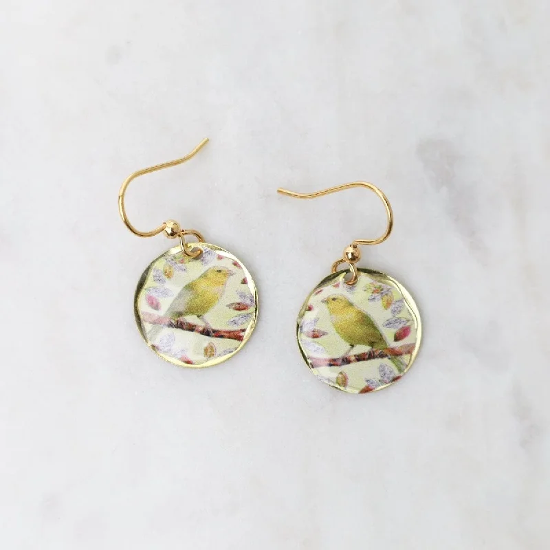 Golden Bird Earrings