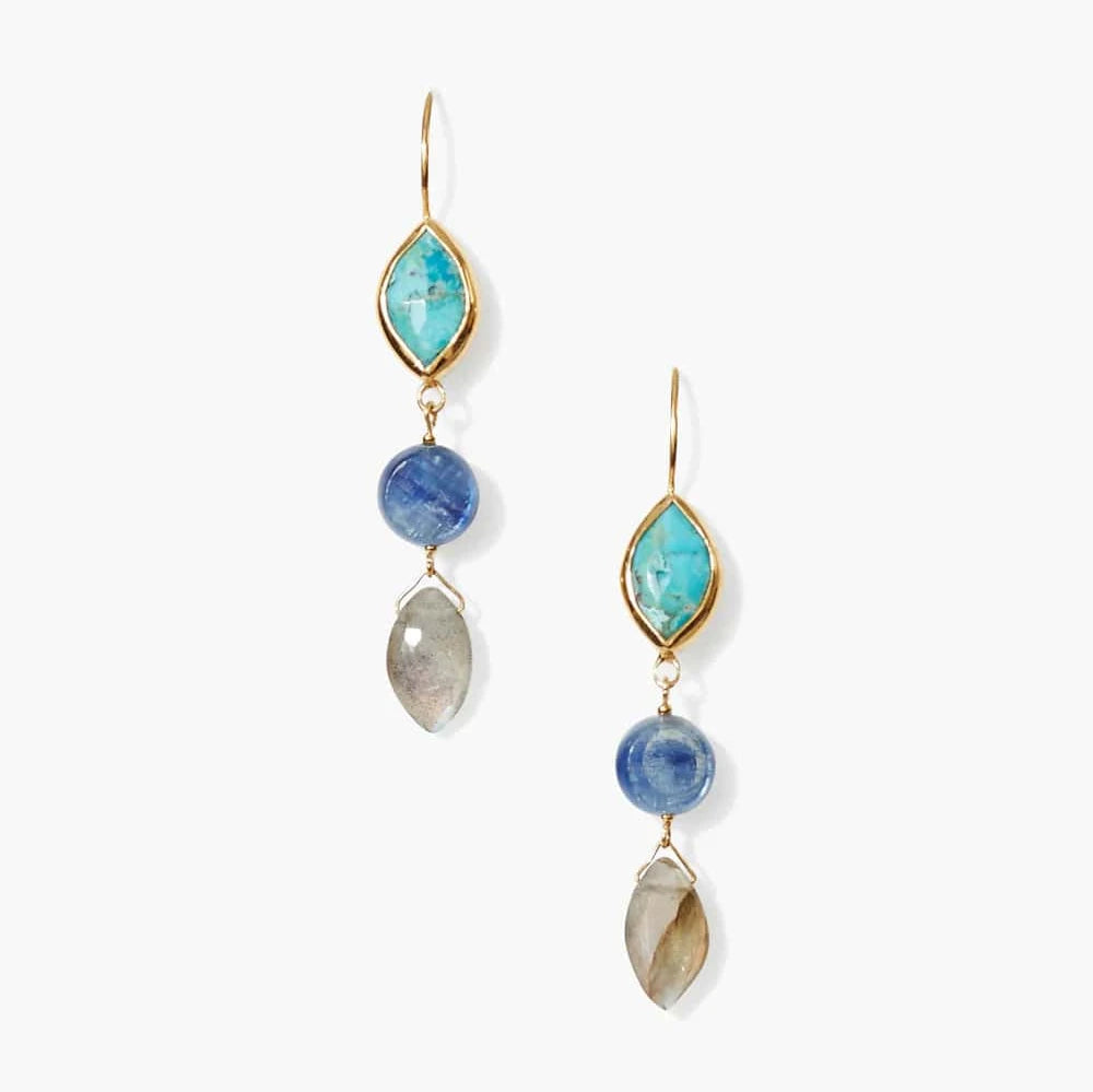 Sabine Earrings in Turquoise Mix