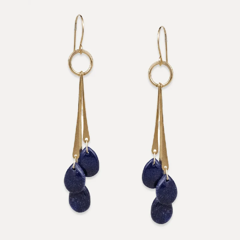 Blue Sapphire Revere Earrings