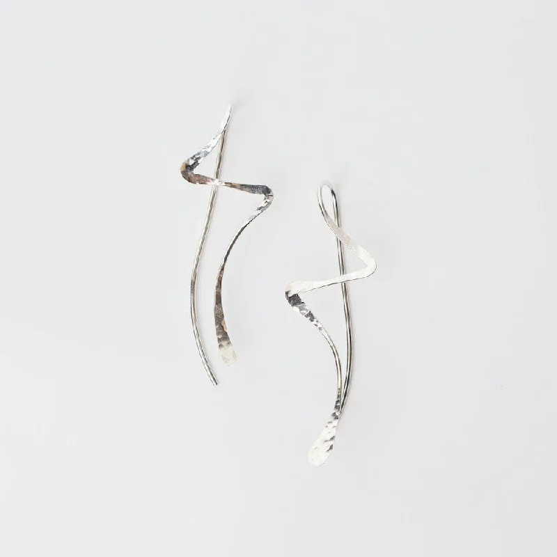 Sterling Silver Zig-Zag Earrings