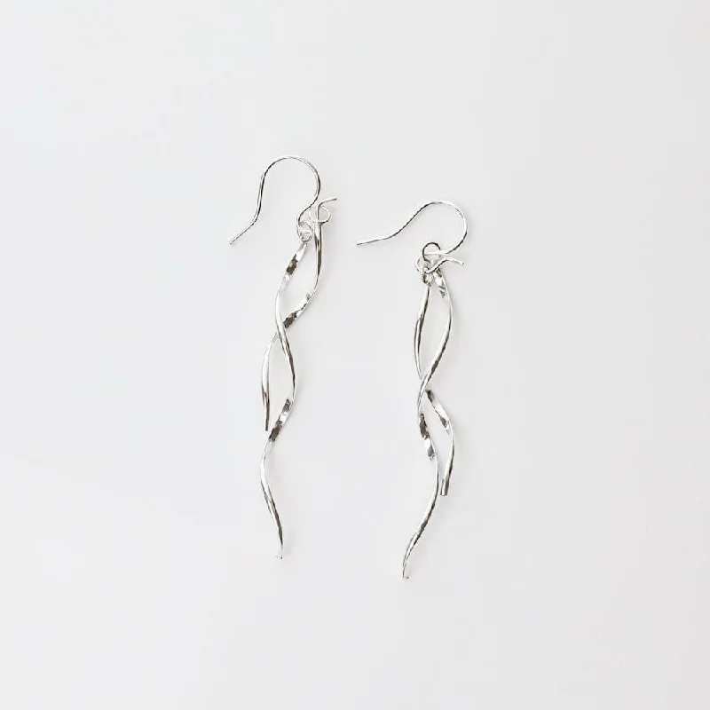 Sterling Silver Twirling Twigs Earrings