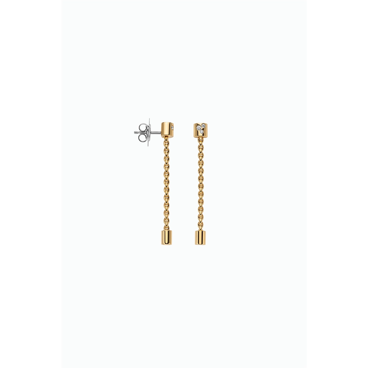 Fope 18K Yellow Gold Aria Collection Diamond Dangle Earrings