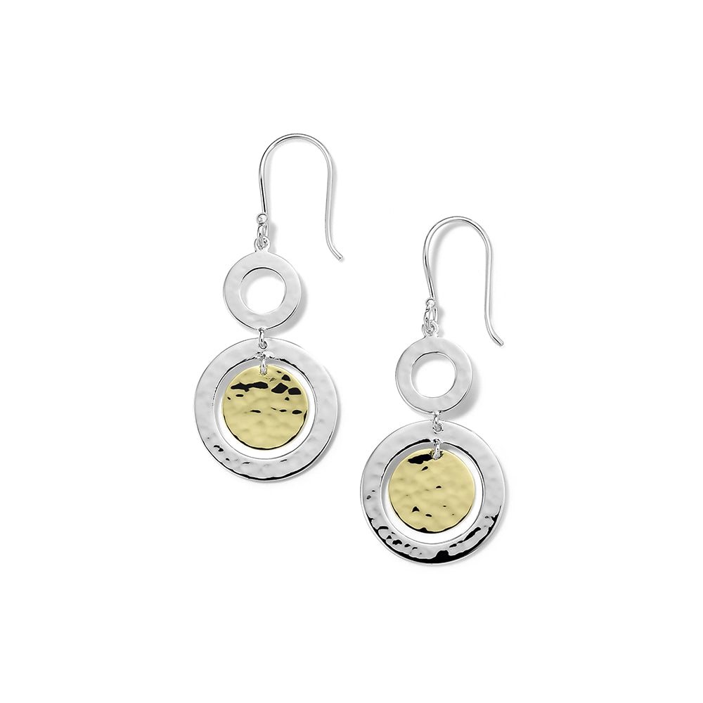 Ippolita Silver and 18K Gold Chimera Classico Small Snowman Earrings