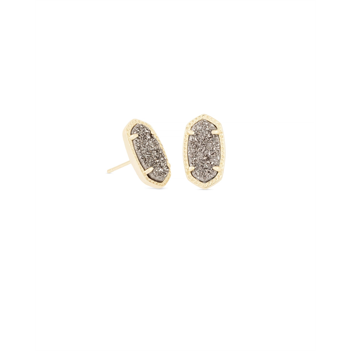 Kendra Scott Ellie Earrings with Platinum Drusy