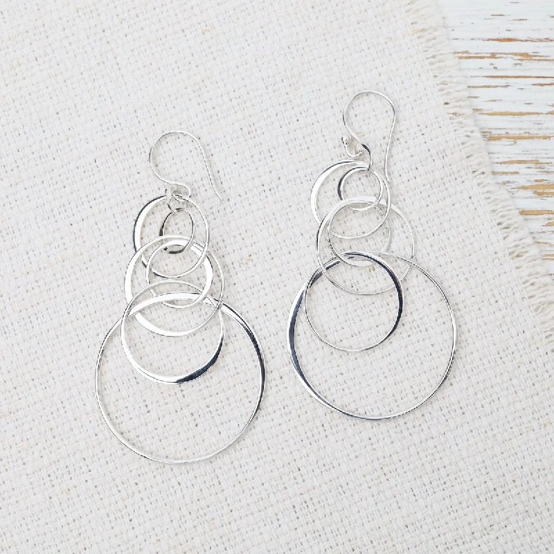 Floating Circle Earrings