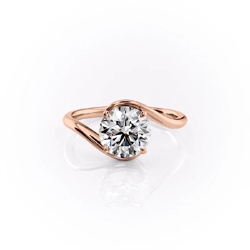 The Skyler Set With A 2.5 Carat Round Moissanite