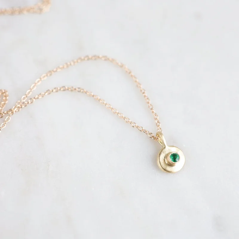 Emerald Dot Necklace