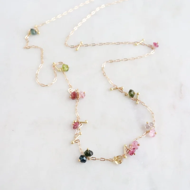 Tourmaline Pinned Necklace