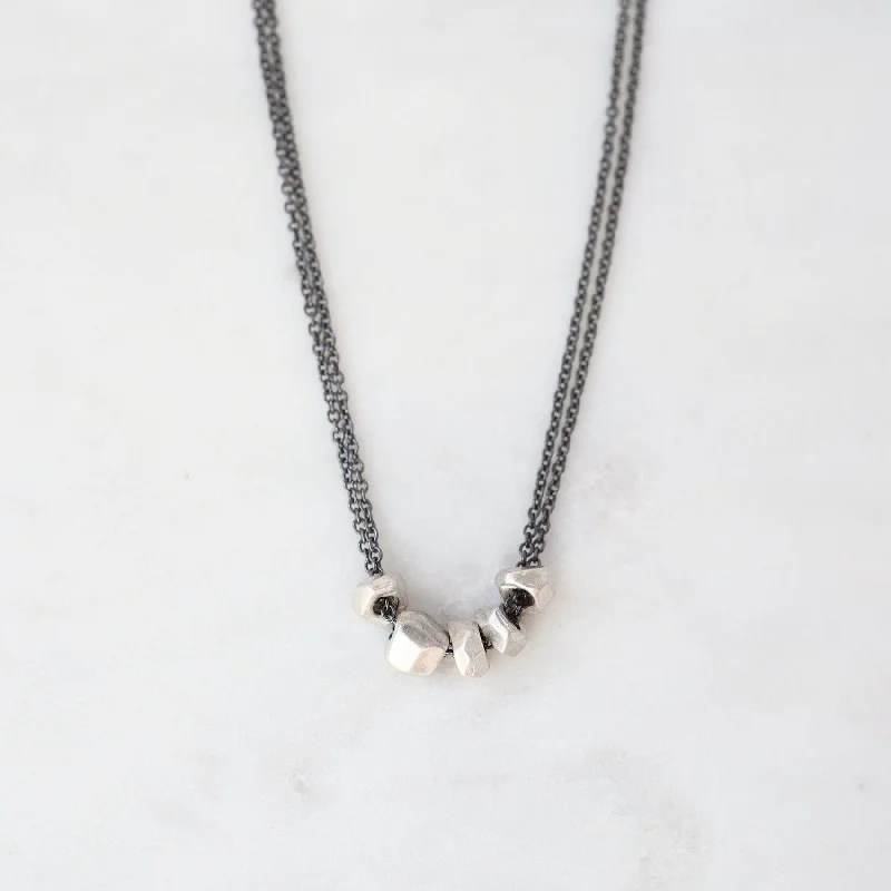 Double Chain Glacier Necklace